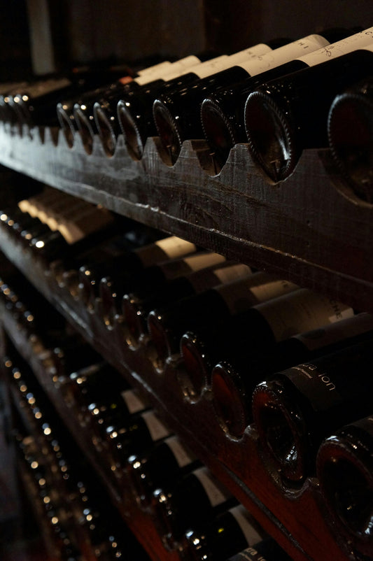 Botella de vino premium
